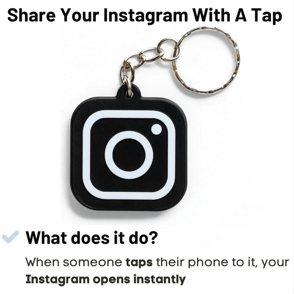 Instagram NFC Key Chain